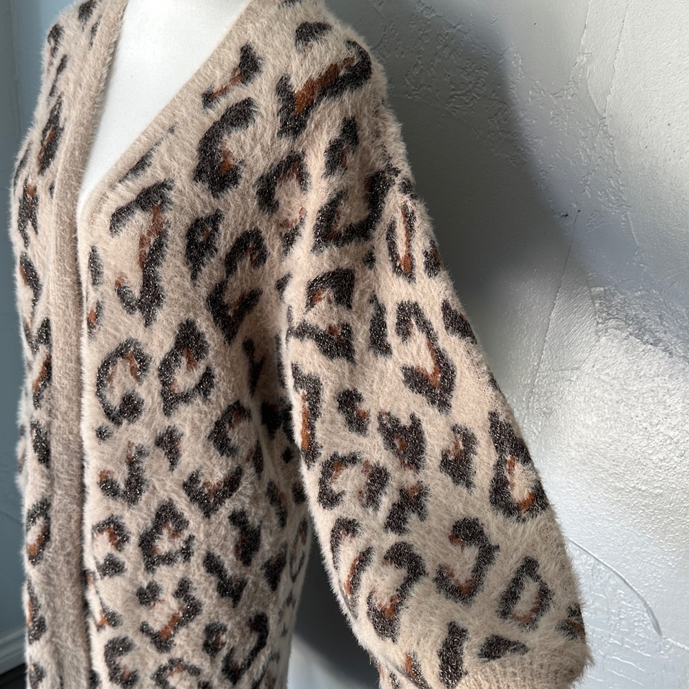 INC International Concepts Animal Print Cardigan - Picture 9 of 9